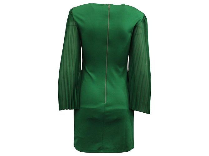 Vestido con mangas de mariposa de Alice + Olivia en viscosa verde - vista 3