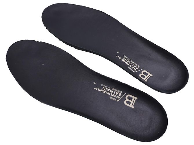 Baskets Balmain B-Court Monogram en Toile Noire - vue 6