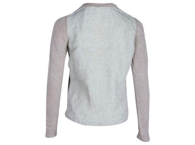 Céline Suéter Celine Knit em Linho Bege Marrom - vista 3