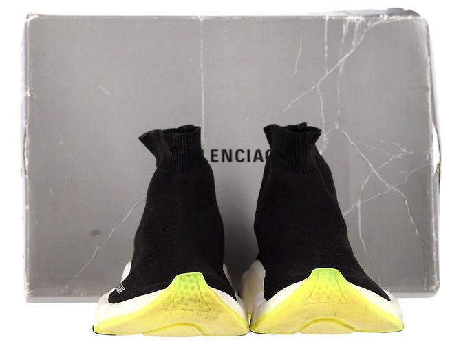 Day Balenciaga Speed Knit Sneakers aus schwarzem Polyester - Ansicht 4