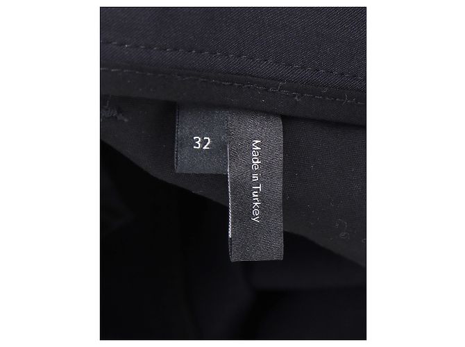 Theory Slim Casual Trousers in Black Polyamide - view 4