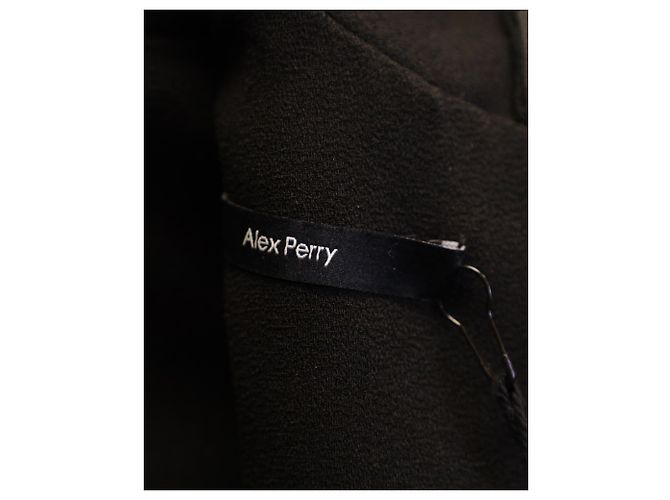 Autre Marque Vestido con cuello simulado de Alex Perry en triacetato negro - vista 3