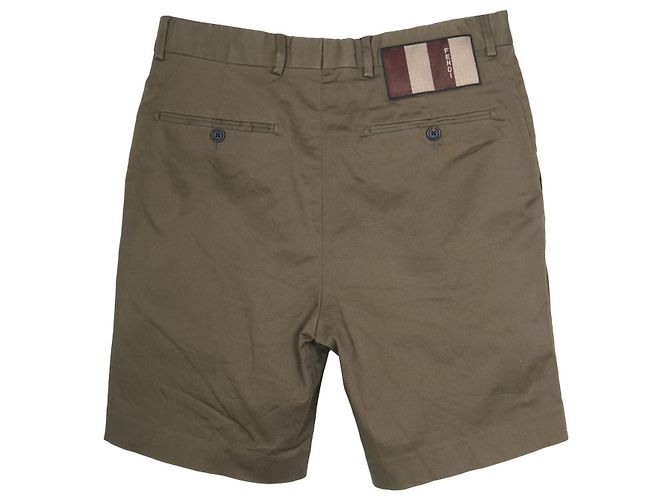 Pantaloni Corti Fendi in Cotone Verde Militare - vista 2
