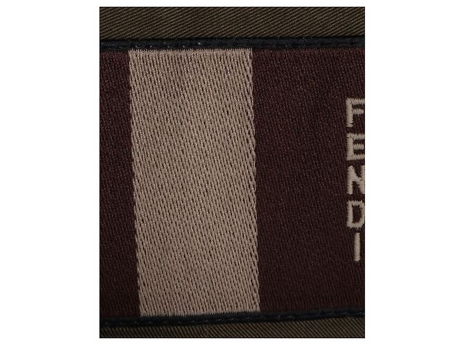 Pantaloni Corti Fendi in Cotone Verde Militare - vista 3