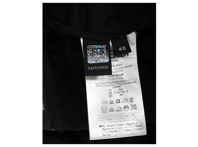 Fendi Short Pants in Black Cotton - view 5
