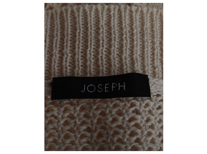 Regata de malha Joseph em algodão creme Branco Cru - vista 4