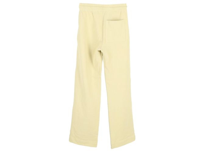 Dries Van Noten Pantalones deportivos con cordón ajustable en lana amarilla Noted de Dries Van - vista 3