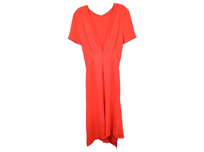 Victoria Beckham Der seitliche Schlitz und der asymmetrische Saum verleihen dem Design eine moderne Note Orange Koralle - Ansicht 2