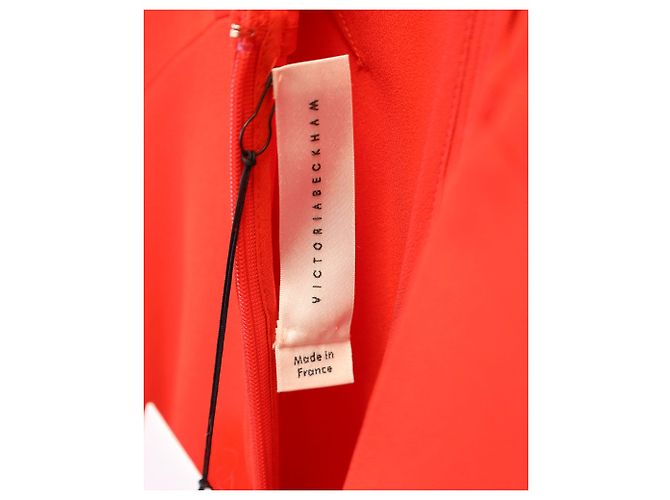Victoria Beckham Der seitliche Schlitz und der asymmetrische Saum verleihen dem Design eine moderne Note Orange Koralle - Ansicht 3