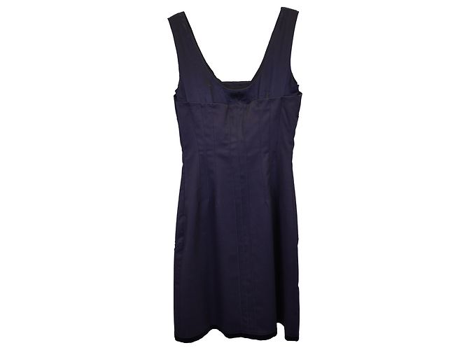 Miniabito senza maniche Philosophy Di Alberta Ferretti in lana Blu Navy - vista 2