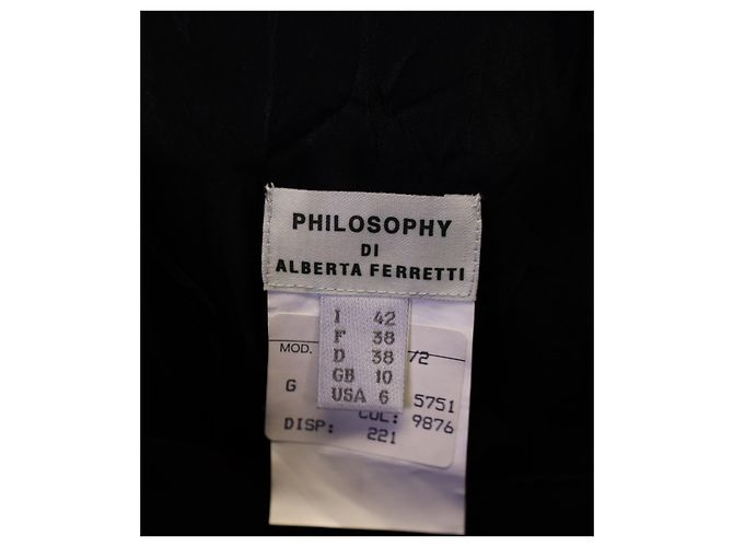 Miniabito senza maniche Philosophy Di Alberta Ferretti in lana Blu Navy - vista 3
