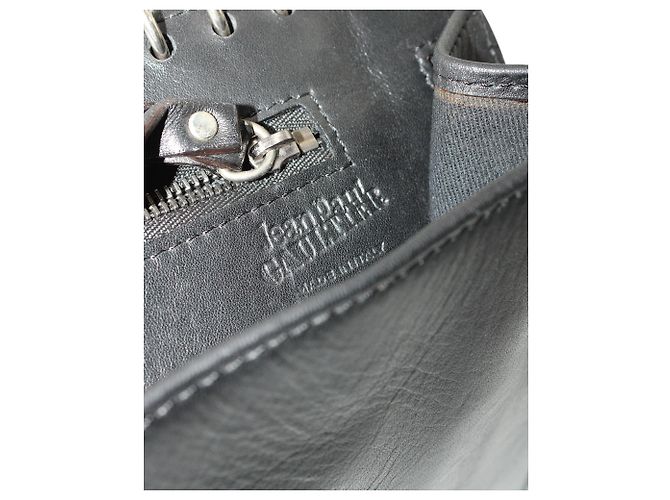 Pochette Jean Paul Gaultier Spring Patchwork in pelle nera Nero - vista 5