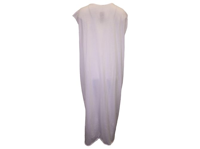Maxikleid Rita von The Row aus weißem Baumwolljersey - Ansicht 2