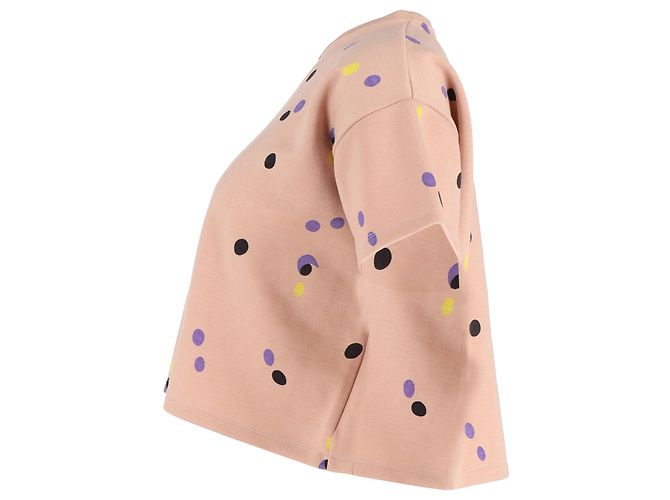 Camiseta Marni com bolinhas em algodão pêssego Pescaria - vista 2