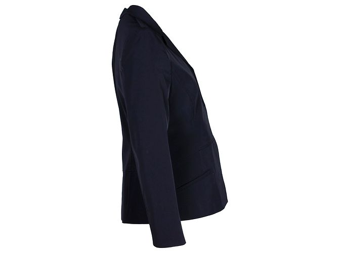 Prada Single-Breasted Blazer in Black Polyester - view 2