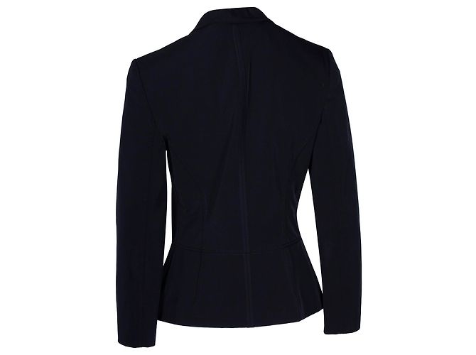 Prada Single-Breasted Blazer in Black Polyester - view 3