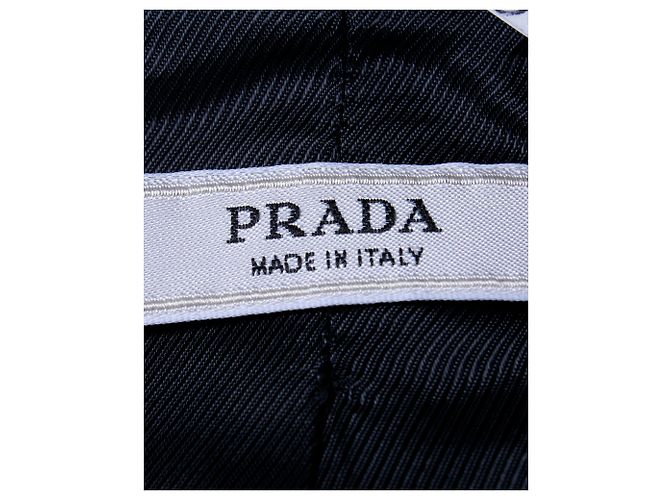 Prada Single-Breasted Blazer in Black Polyester - view 4