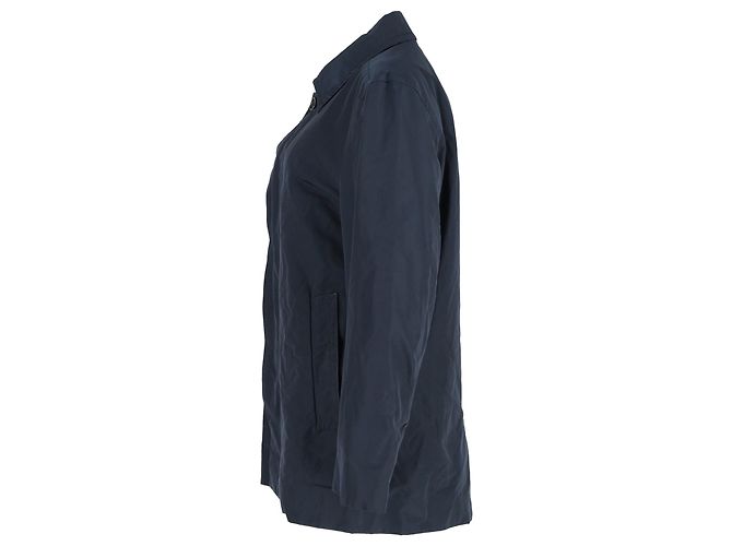 Boss by Hugo Boss Coat in Navy Blue Polyester - view 2