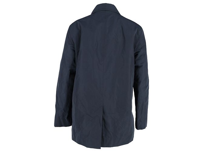 Boss by Hugo Boss Coat in Navy Blue Polyester - view 3