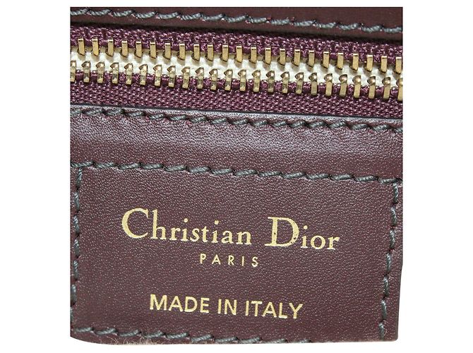 Borsa Saddle Dior Oblique in tela rossa - vista 10