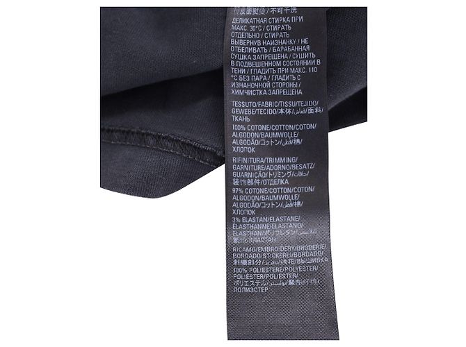 Everyday T-shirt Balenciaga oversize con logo ricamato in cotone grigio - vista 6
