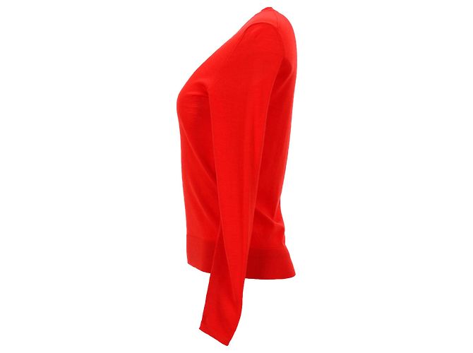 Hugo Boss Boss Merino Super Fine Pullover aus roter Wolle - Ansicht 2