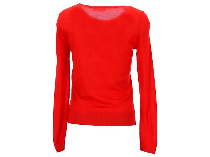 Hugo Boss Boss Merino Super Fine Pullover aus roter Wolle - Ansicht 3