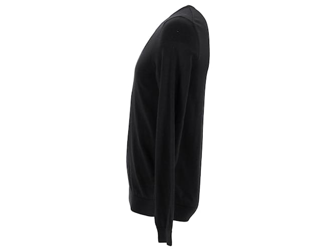 Hugo Boss Strickpullover aus schwarzer Wolle - Ansicht 2