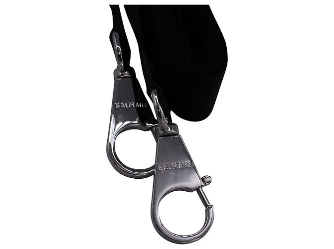Borsone Balmain Voyage in cotone nero - vista 11