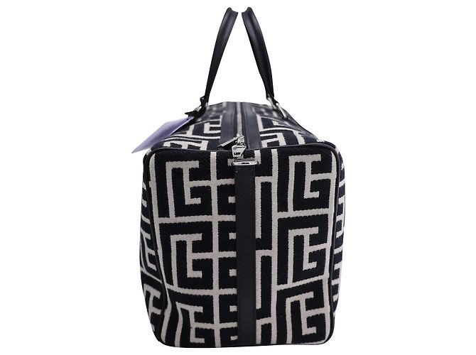 Borsone Balmain Voyage in cotone nero - vista 2