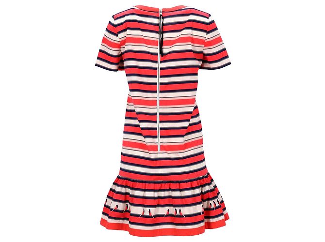 Abito MARC by Marc Jacobs Flavin a righe in cotone multicolor Stampa python - vista 3