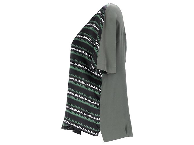 Camiseta Estampada Kenzo en Seda Verde - vista 2
