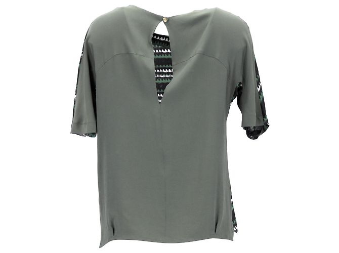 Camiseta Estampada Kenzo en Seda Verde - vista 3