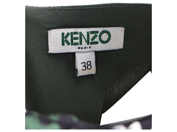 Camiseta Estampada Kenzo en Seda Verde - vista 4