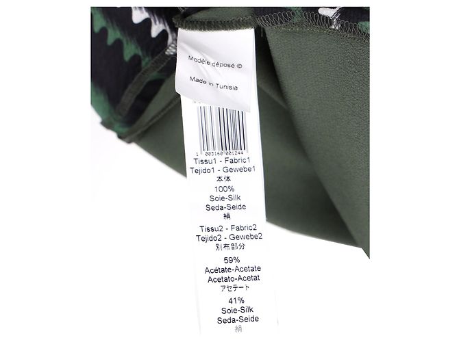 Camiseta Estampada Kenzo en Seda Verde - vista 5