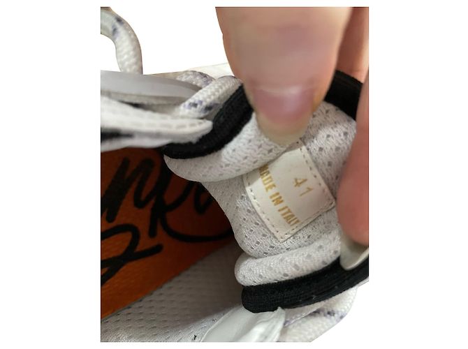 Sneaker Versace Chain Reaction in pelle bianca Bianco - vista 7