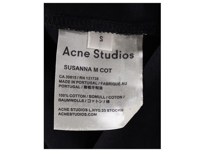 Acne Studios Camiseta Susanna M Cot de algodón negro - vista 4