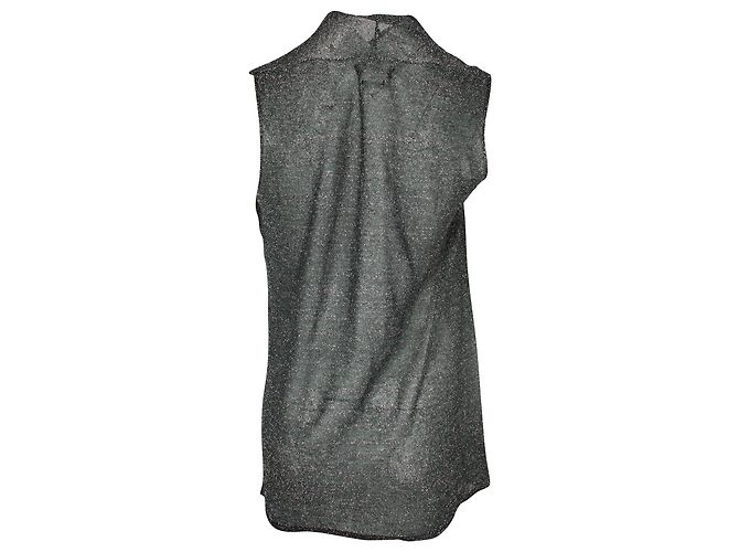 Isabel Marant Sparkly Top aus schwarzer Viskose - Ansicht 3