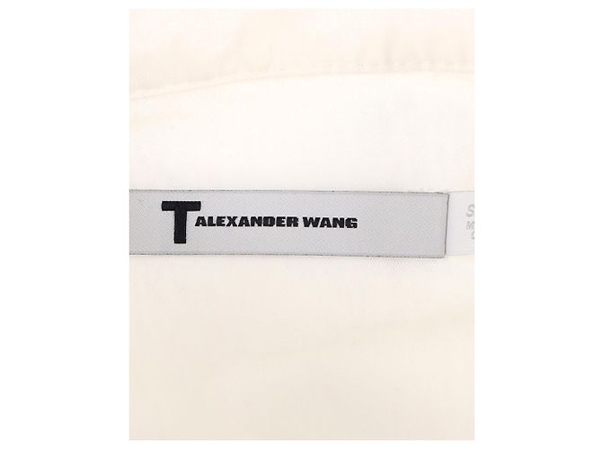 T By Alexander Wang Tuta utility T Alexander Wang in cotone bianco - vista 4