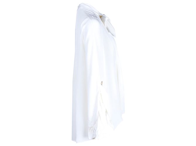 Camisa Peter Pilotto com botões e gola em seda creme - vista 2