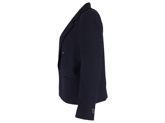 Ba&Sh gefütterter Mantel aus marineblauer Viskose - Ansicht 2