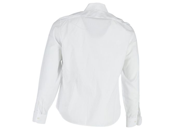 Gucci Button-Up-Hemd aus weißem Polyester - Ansicht 3
