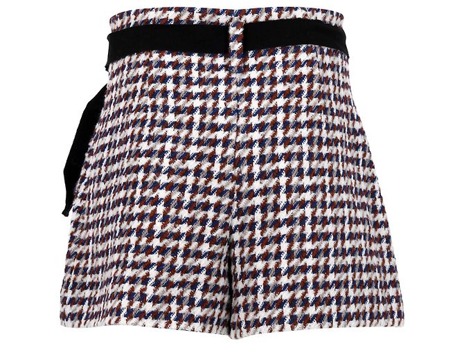 Shorts Maje a vita alta con cintura in cotone multicolor Stampa python - vista 2