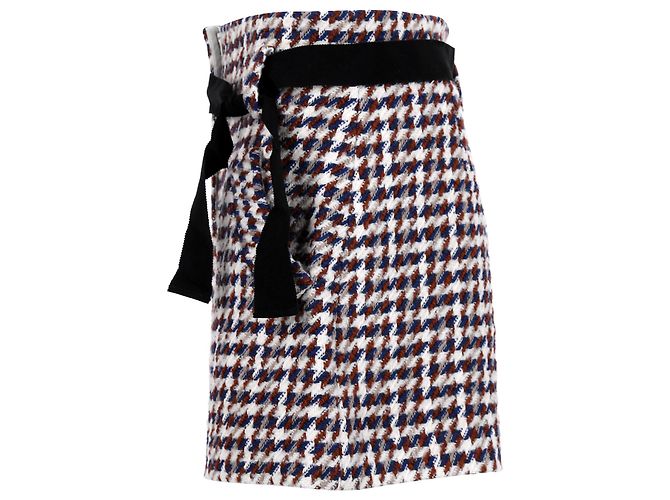 Shorts Maje a vita alta con cintura in cotone multicolor Stampa python - vista 3