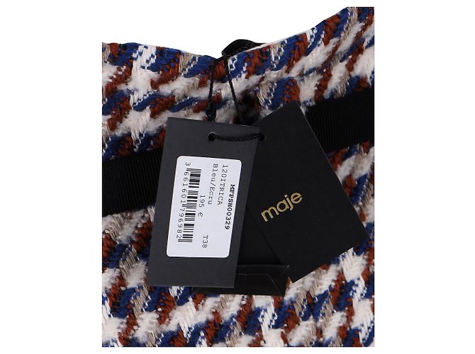 Shorts Maje a vita alta con cintura in cotone multicolor Stampa python - vista 4