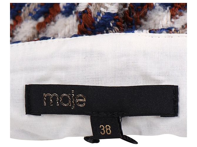 Shorts Maje a vita alta con cintura in cotone multicolor Stampa python - vista 6