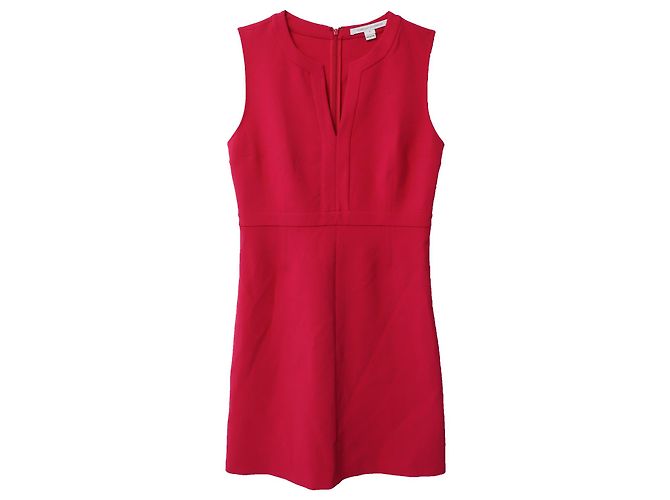 Diane Von Furstenberg Das Kleid fällt kurz Rot - Ansicht 4