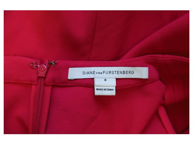 Diane Von Furstenberg Das Kleid fällt kurz Rot - Ansicht 7