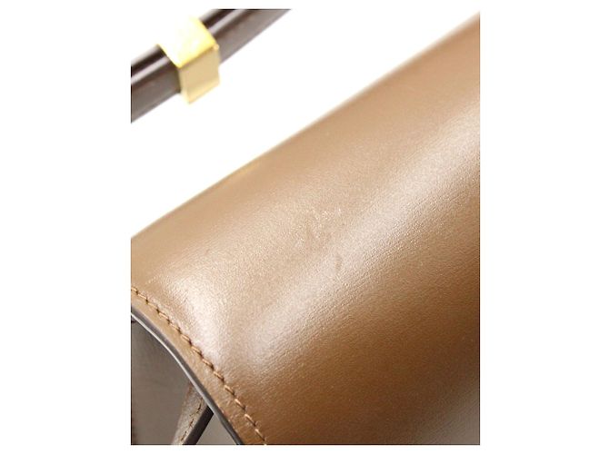 Céline Borsa Celine Medium Box in Pelle di vitello Marrone Beige - vista 14
