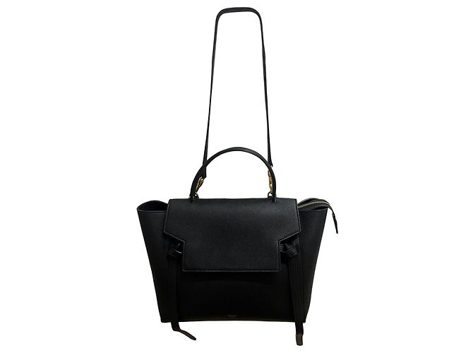 Belt Bag Céline Marsupio Celine Mini in pelle di vitello nera Nero - vista 14